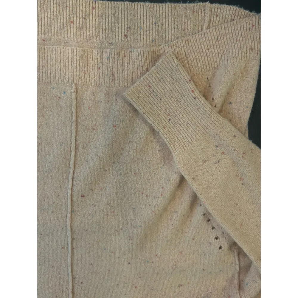 Lumiere Peach Confetti Sweater Women Size Small Oversized Boho - Image 2