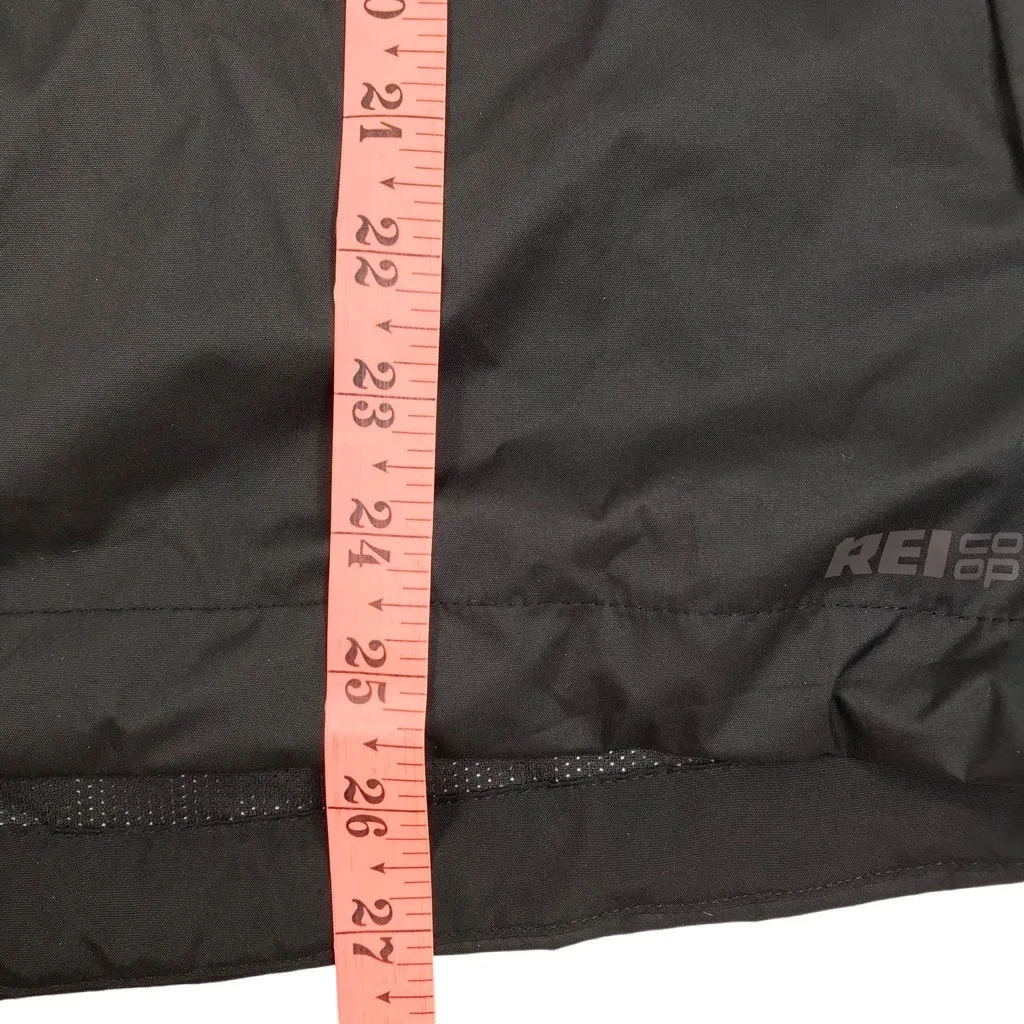REI Groundbraker Rain Hoodie Jacket Women XL Black Outdoor Everyday Travel Light - Image 14