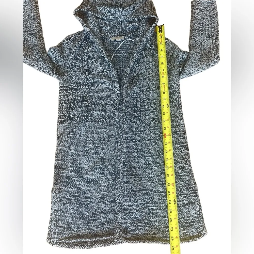 Loft Marbled Open Front Cardigan Hooded Sweater Womens Size Small - Image 8