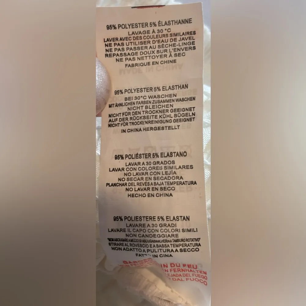 PRETTYLITTLETHING White Bodycon Ruched Dress‎ with Balloon Sleeves NWOT Size 6 - Image 9