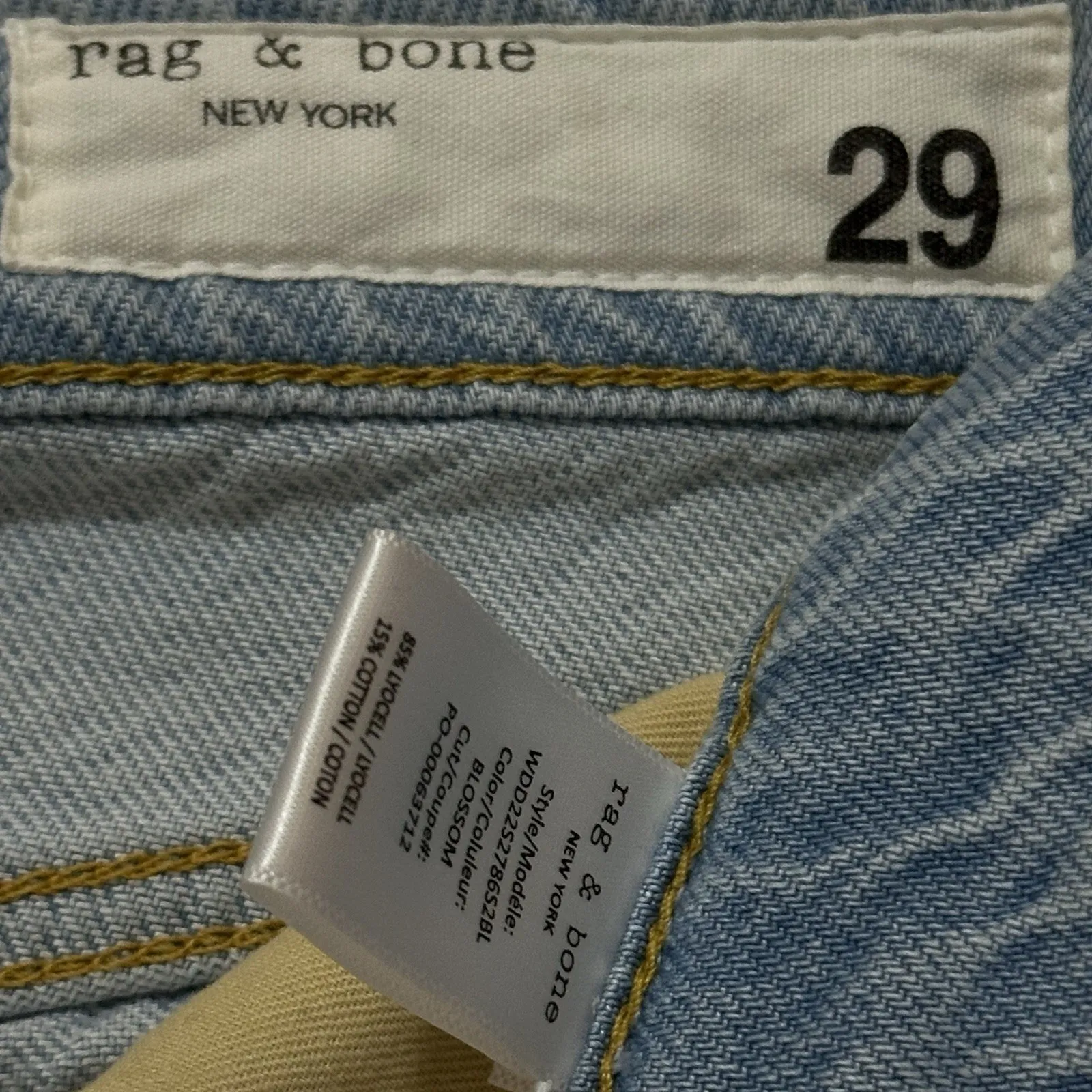 Rag & Bone Women's Wide Leg Cropped Raw Hem Jeans Size 29 High Rise - Image 9