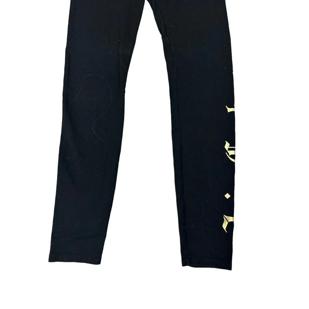 Juicy Couture Leggings Pants Black Size XS Good Spell Out Stretchy Women’s - Image 2