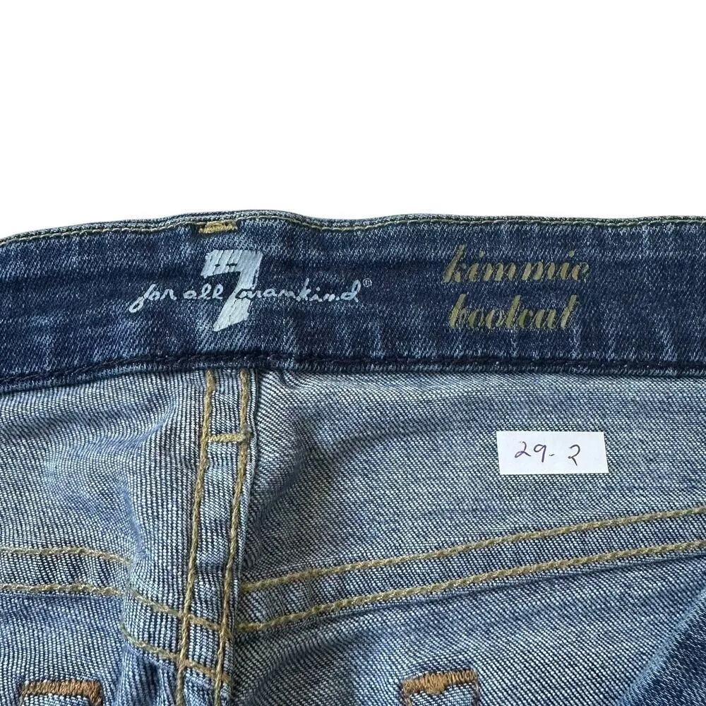 7 For All Mankind Mid Rise Kimmie Bootcut Dark Wash Jeans Women's Size 29 | 29-2 - Image 5