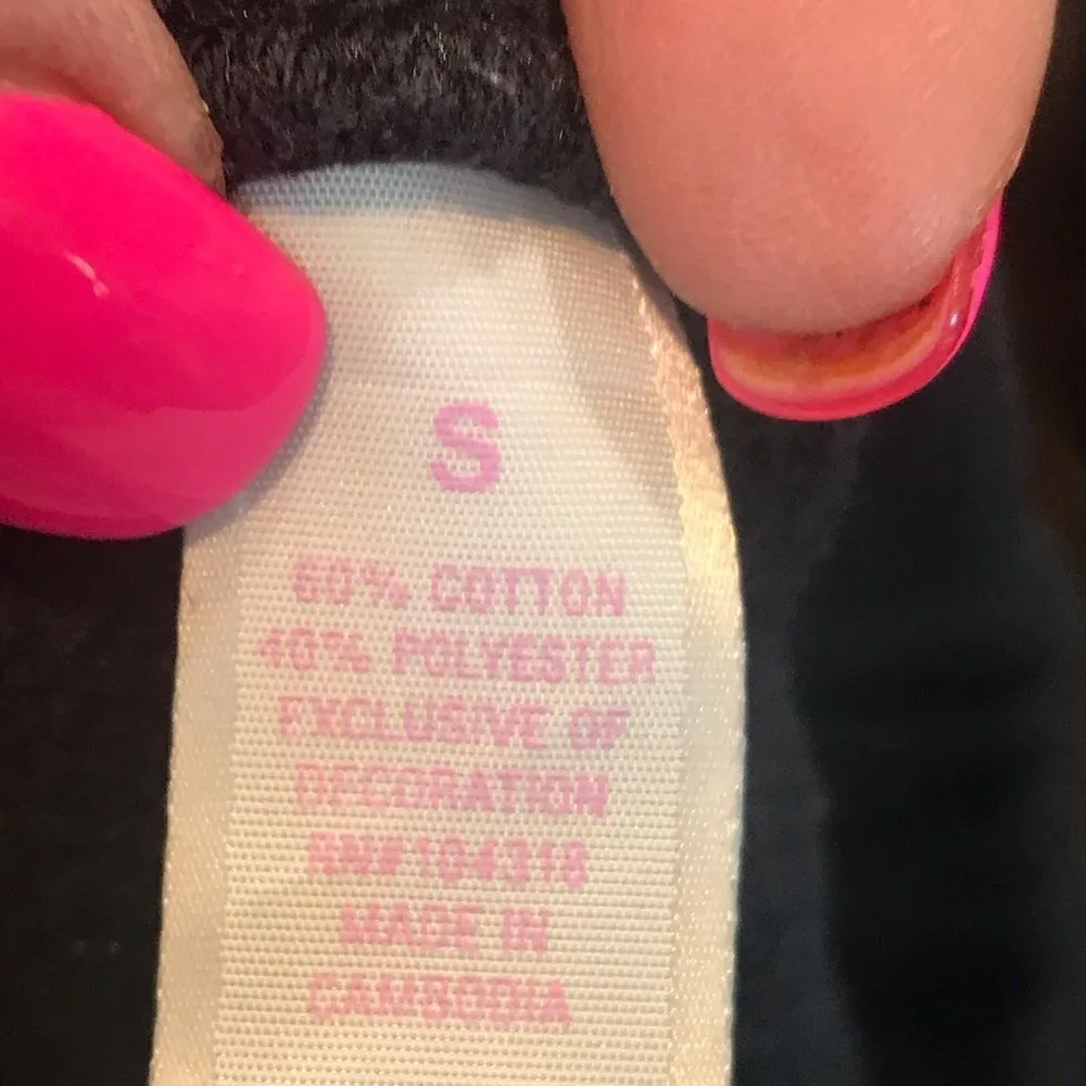 Derek Heart Capri Joggers Black Small - Image 4