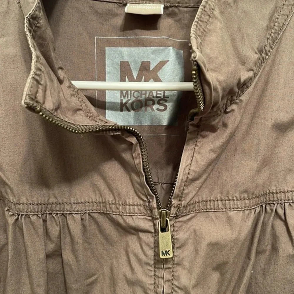 Michael Kors Cropped Olive Green Jacket - Image 3