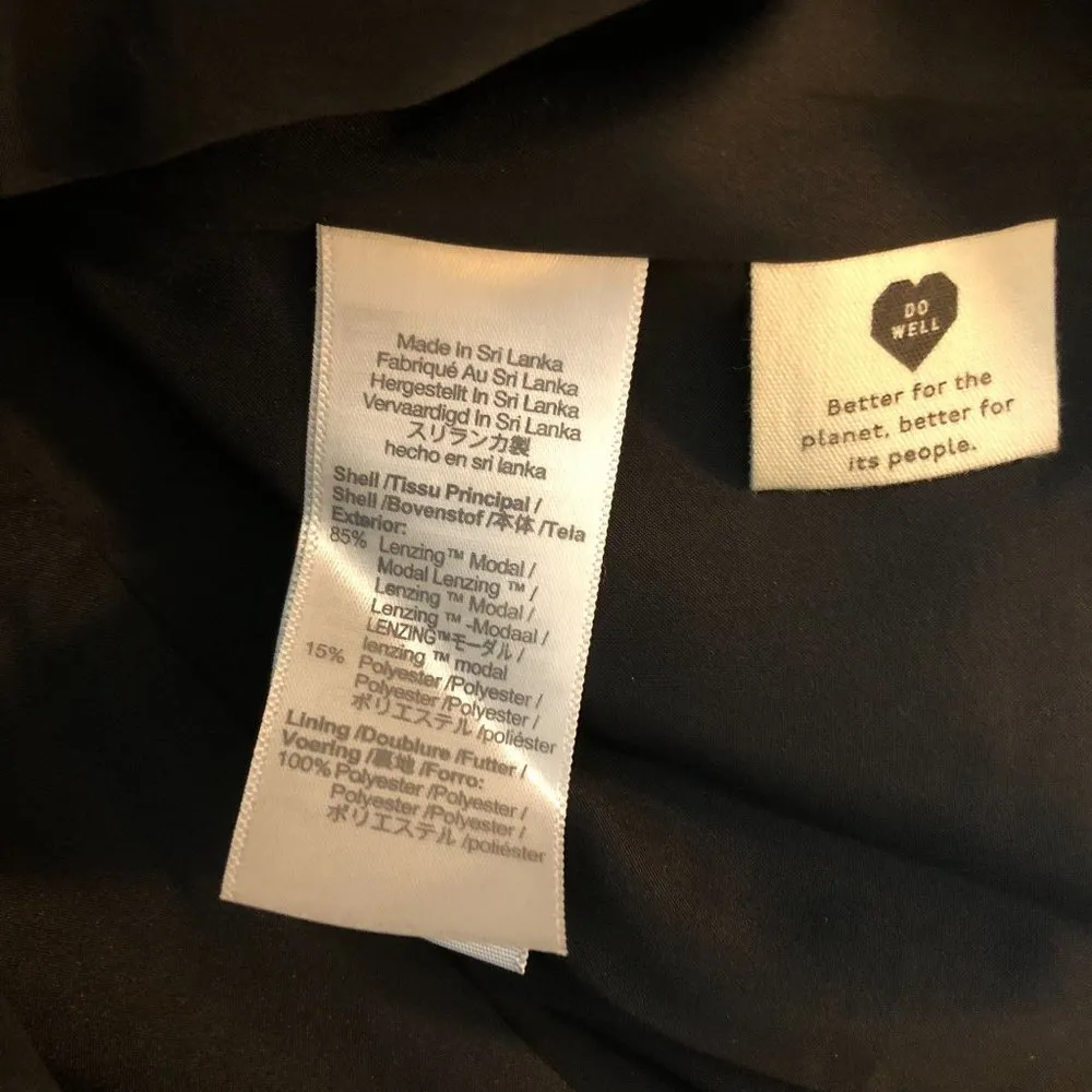 Madewell Womens The Relaxed Blazer in Softdrape Drop Shoulder Two Button Black S - Image 6