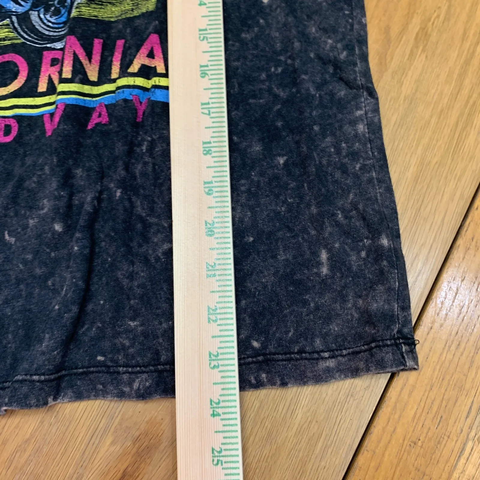 Social Culture West Coast California Speedway Graphic T Shirt Black Acid Wash L Size L - Image 4