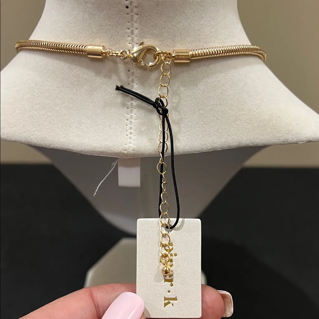 Piper K | Tigers Eye/Leopard Beaded Necklace Gold - Image 8