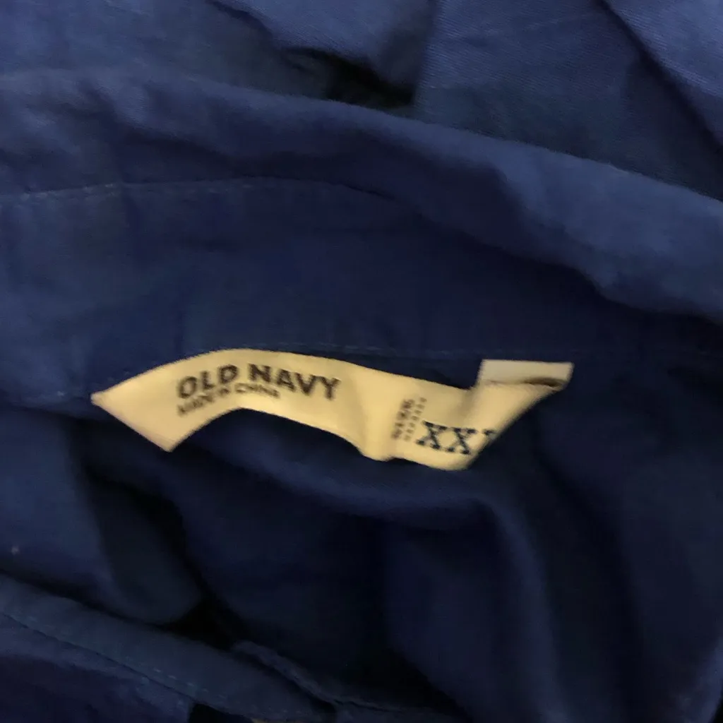 Old Navy Blue Button-Up Shirt - Image 5