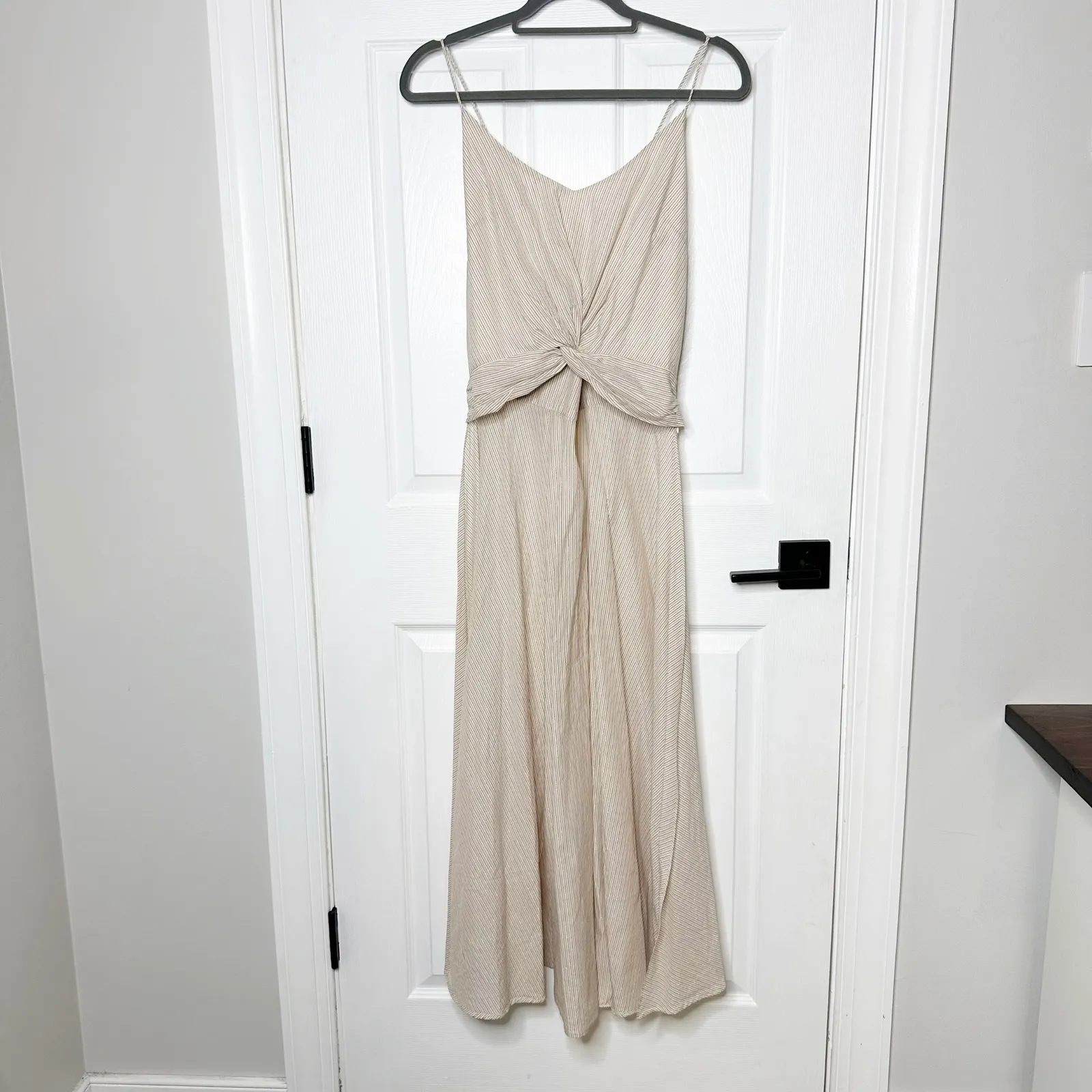 Caroline Constas‎ Blush Stripe Cape Tank Top Size Large Tan - Image 2