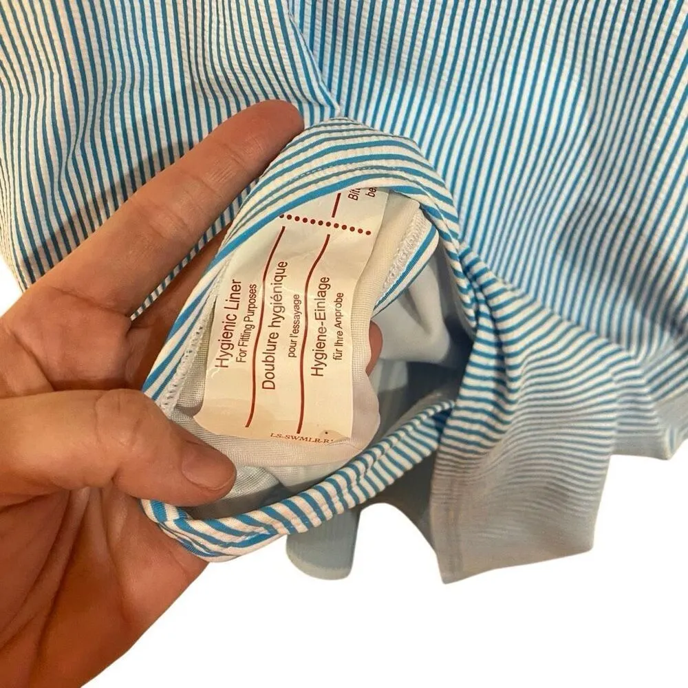 Lands end NWOT bathing suit dress yellow blue red lined size 14 - Image 3