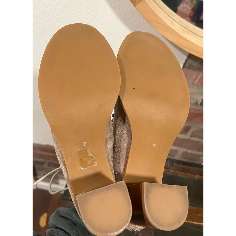 Jeffrey Campbell Free People Boho LaceUp open toe Booties Size 8 - Image 8