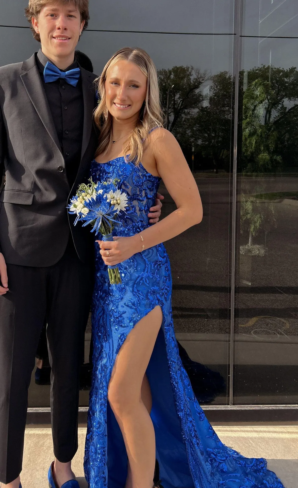 Breeze Boutique Prom Dress Blue Size 0 - Image 2