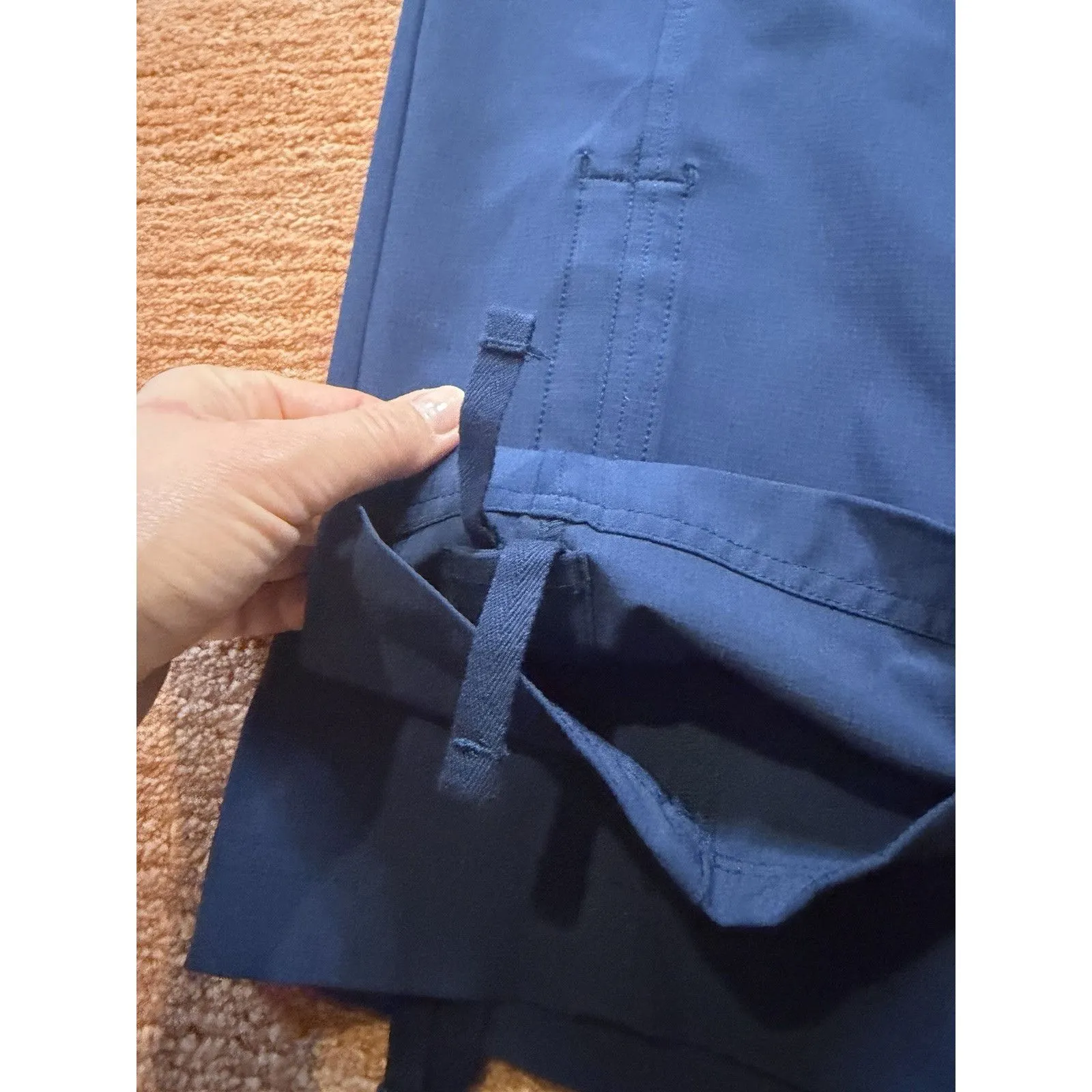 Eddie Bauer Blue Stretch Ripstop Crop Pants Women’s Size 12 - Image 7