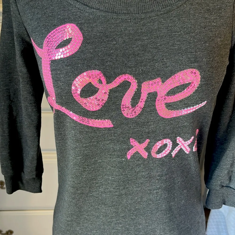 Belle du Jour Shirt Dark Gray  Love Fits XS - Image 2
