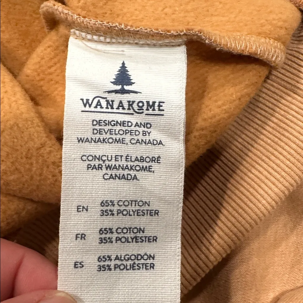 Wanakome Serita Hooded Sweatshirt Hazelnut Small - Image 16