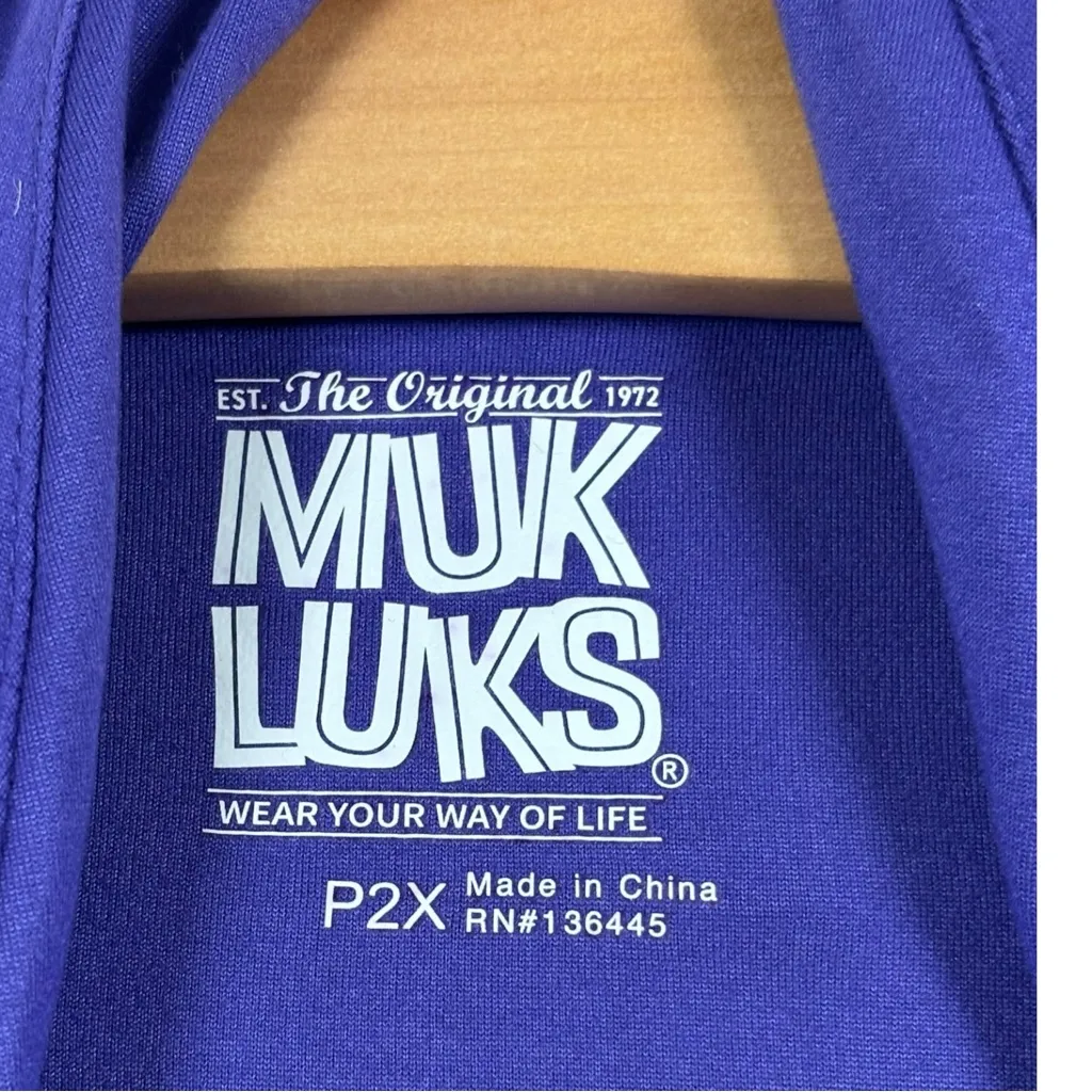 NWT Muk Luks Purple Open Front Cardigan Tunic size Petite 2x Casual Cozy Comfort - Image 2