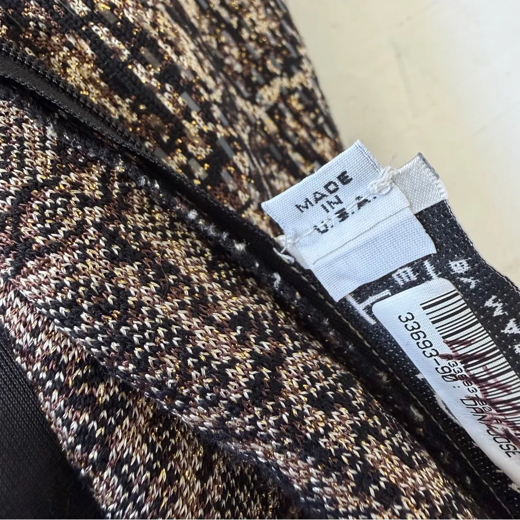 St John Evening Collection Reptile Snake Print Textured Sequin Chic Dress Sz 12 - Image 4