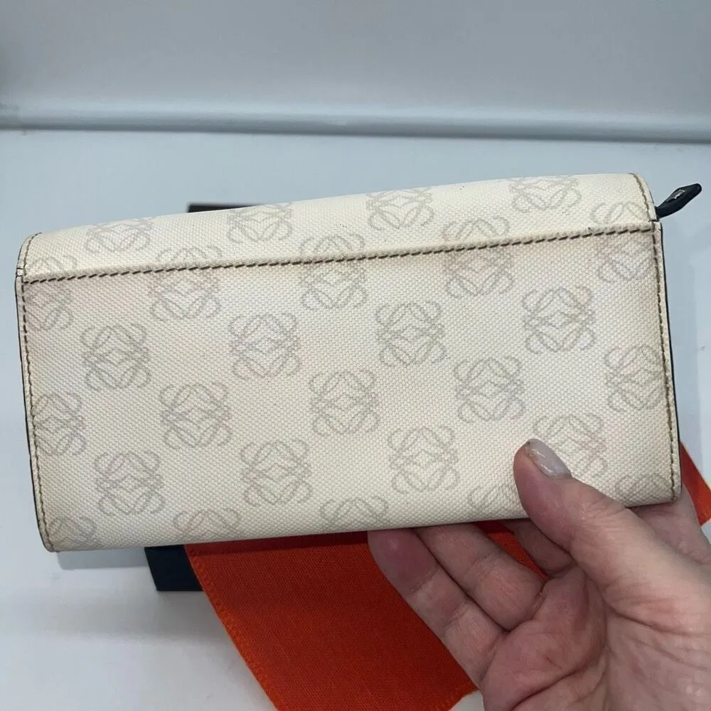 Loewe Monogram Long Trifold Wallet with Dust Cloth and Box - Image 10