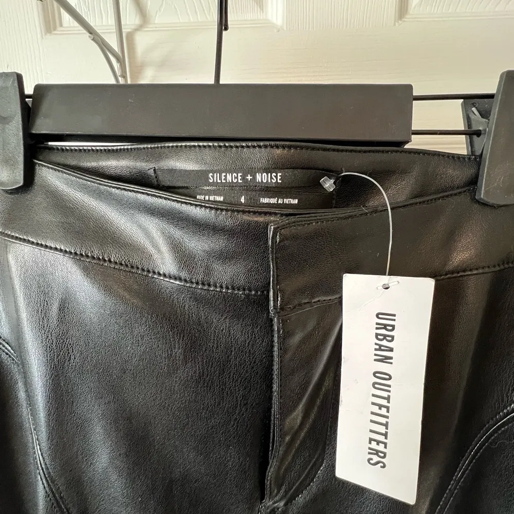 Urban Outfitters NWT Black Faux Leather Pants - Image 6