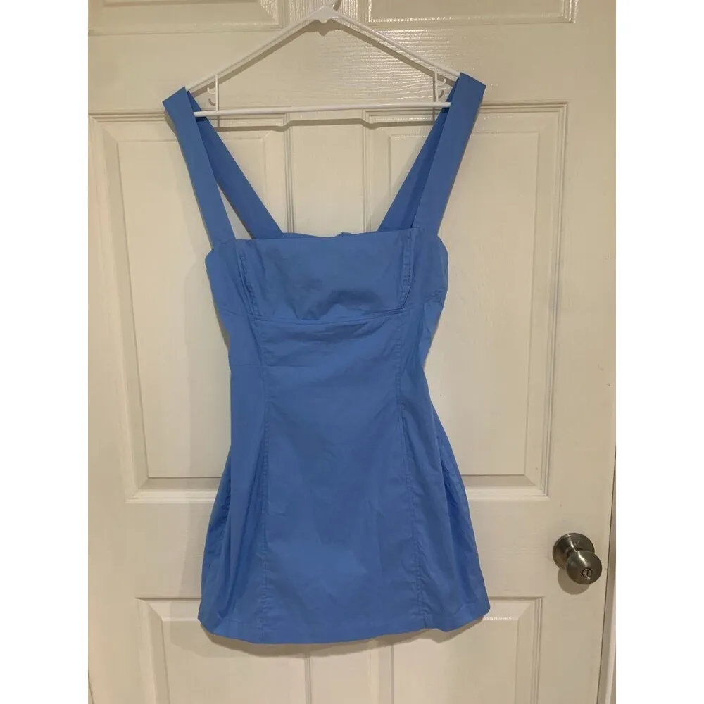 Lucy in the Sky Back Bow Bodycon Dress in Powder Blue XL - Image 5