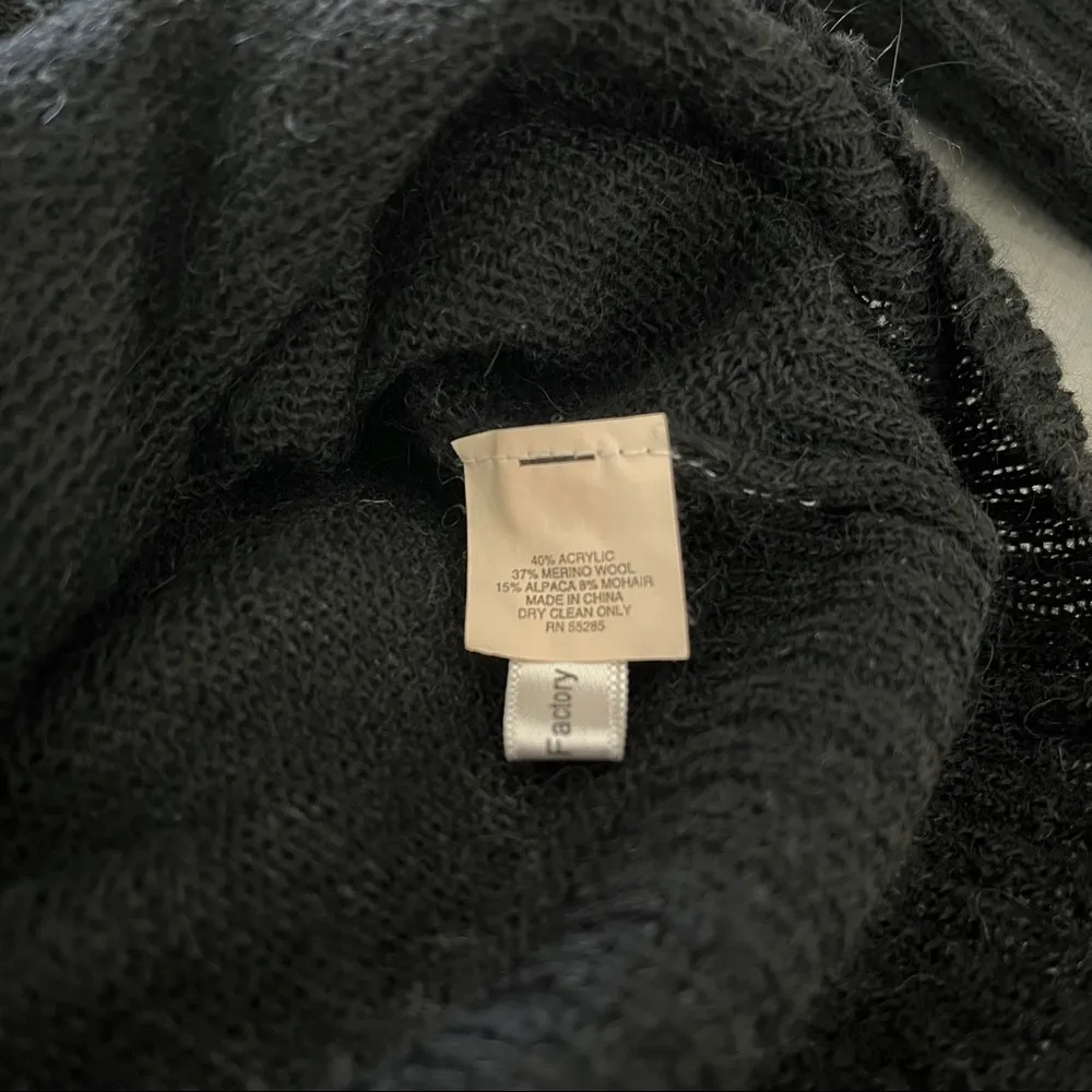 Express Deep V-Neck Crop Length Sweater w/rhinestone buttons - Image 10