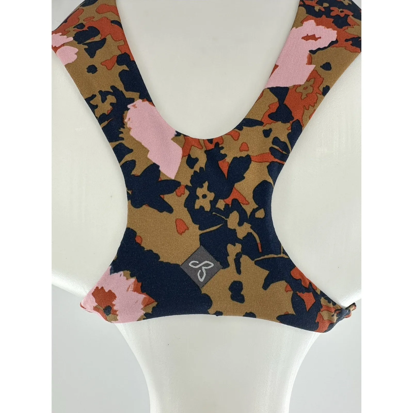 prAna Floral Racerback Tank Top Women’s Medium Ruched Hem Activewear Yoga Gym - Image 7