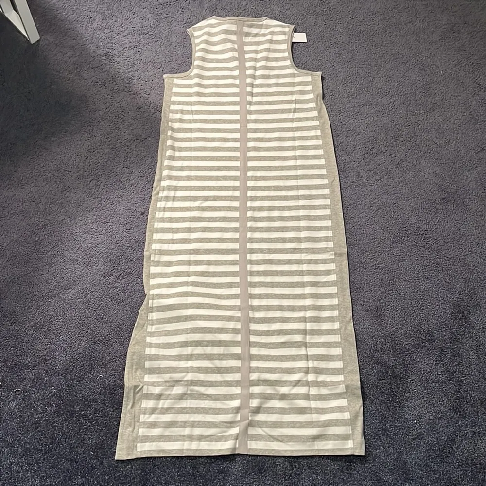 NWT Petites Women's Stripe Cotton Midi Dress - Image 4