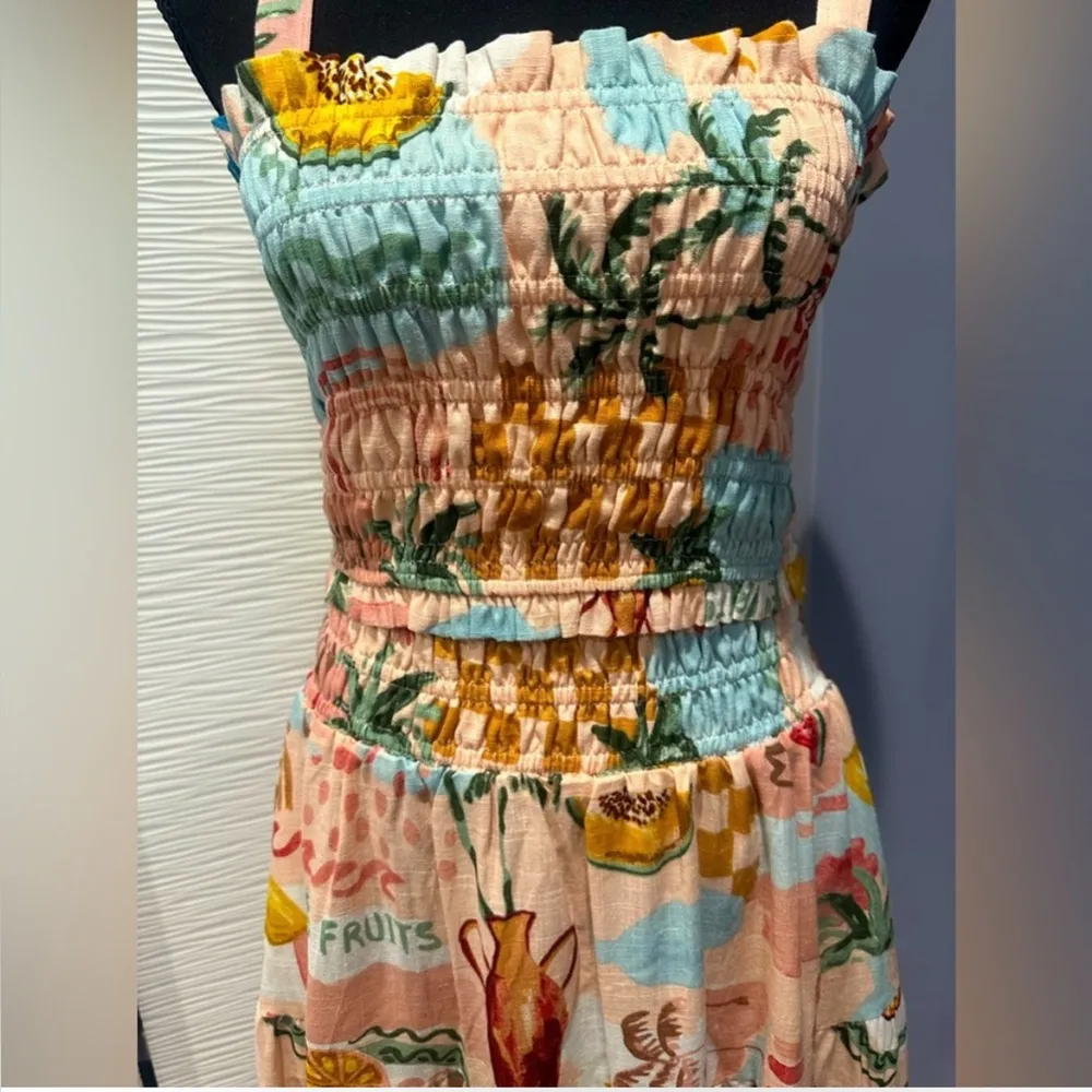 NWT Paper Hearts 2-piece set top + maxi skirt in vibrant pastels S - Image 6