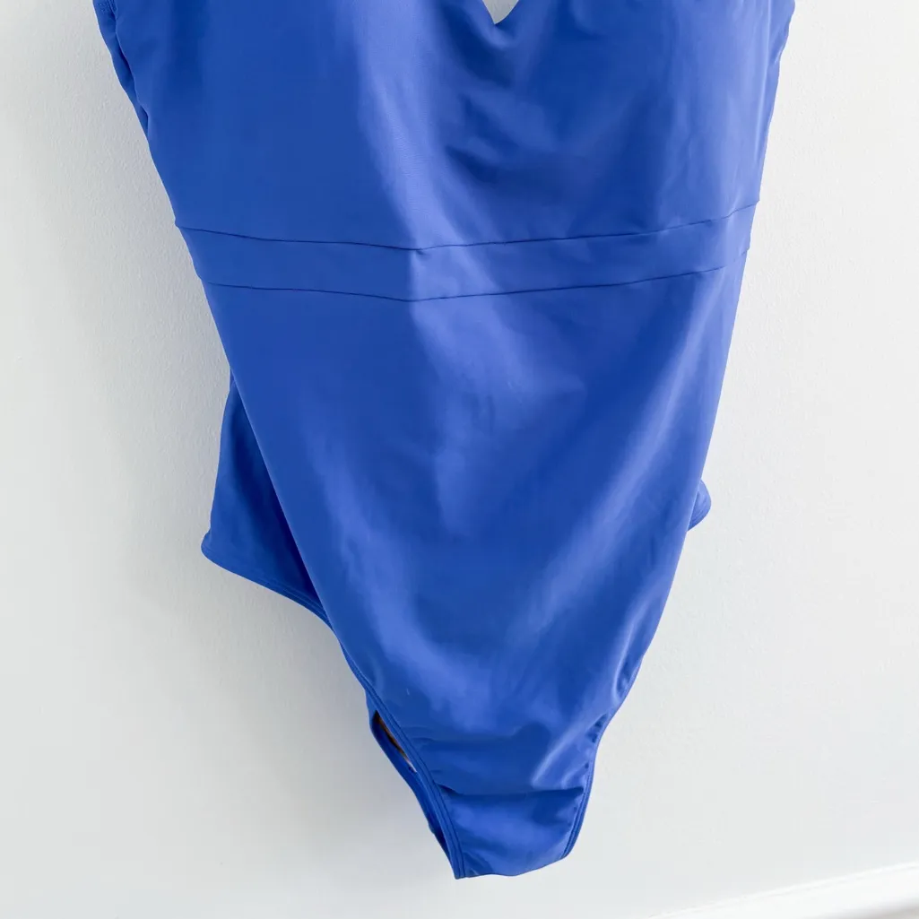 Summersalt Azure Blue Ruched Backflip Swimsuit 16 - Image 4