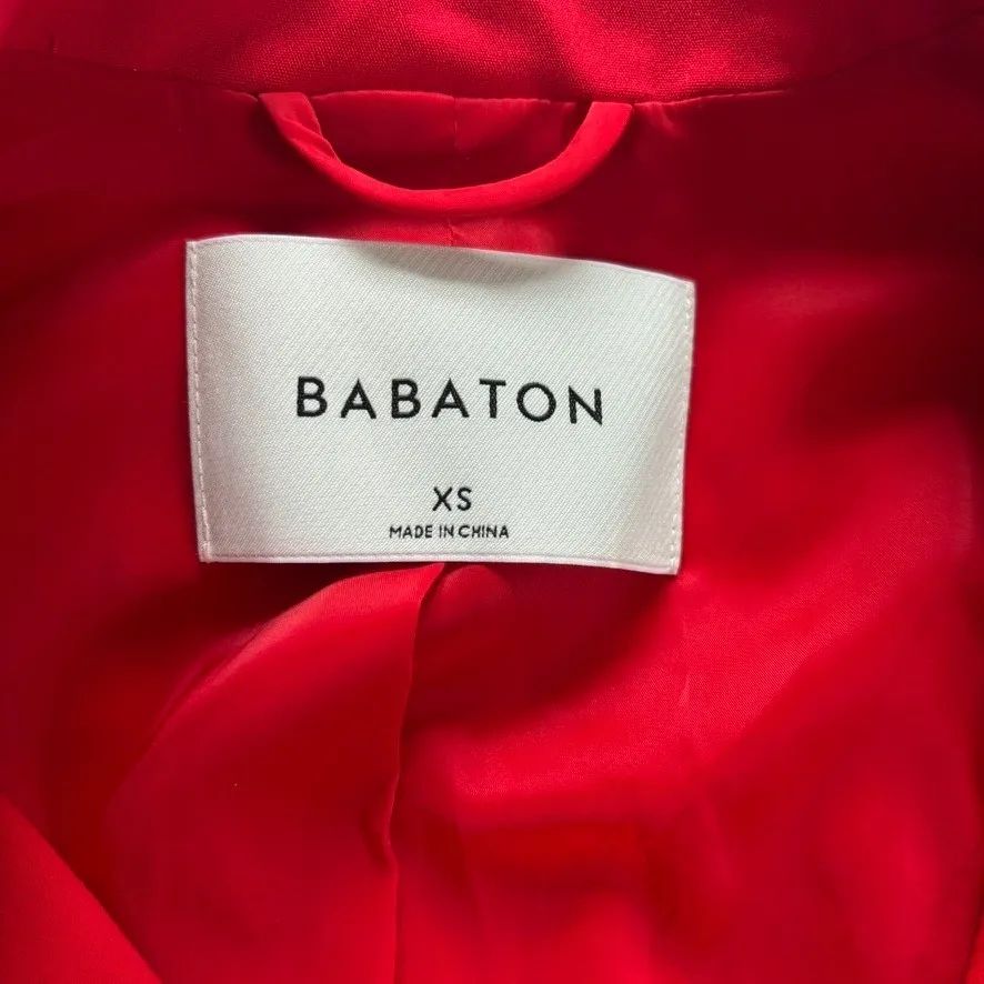 Aritzia Babaton Ella Blazer Sz XS Bright Red Sophisticated Chic Business Casual‎ - Image 7