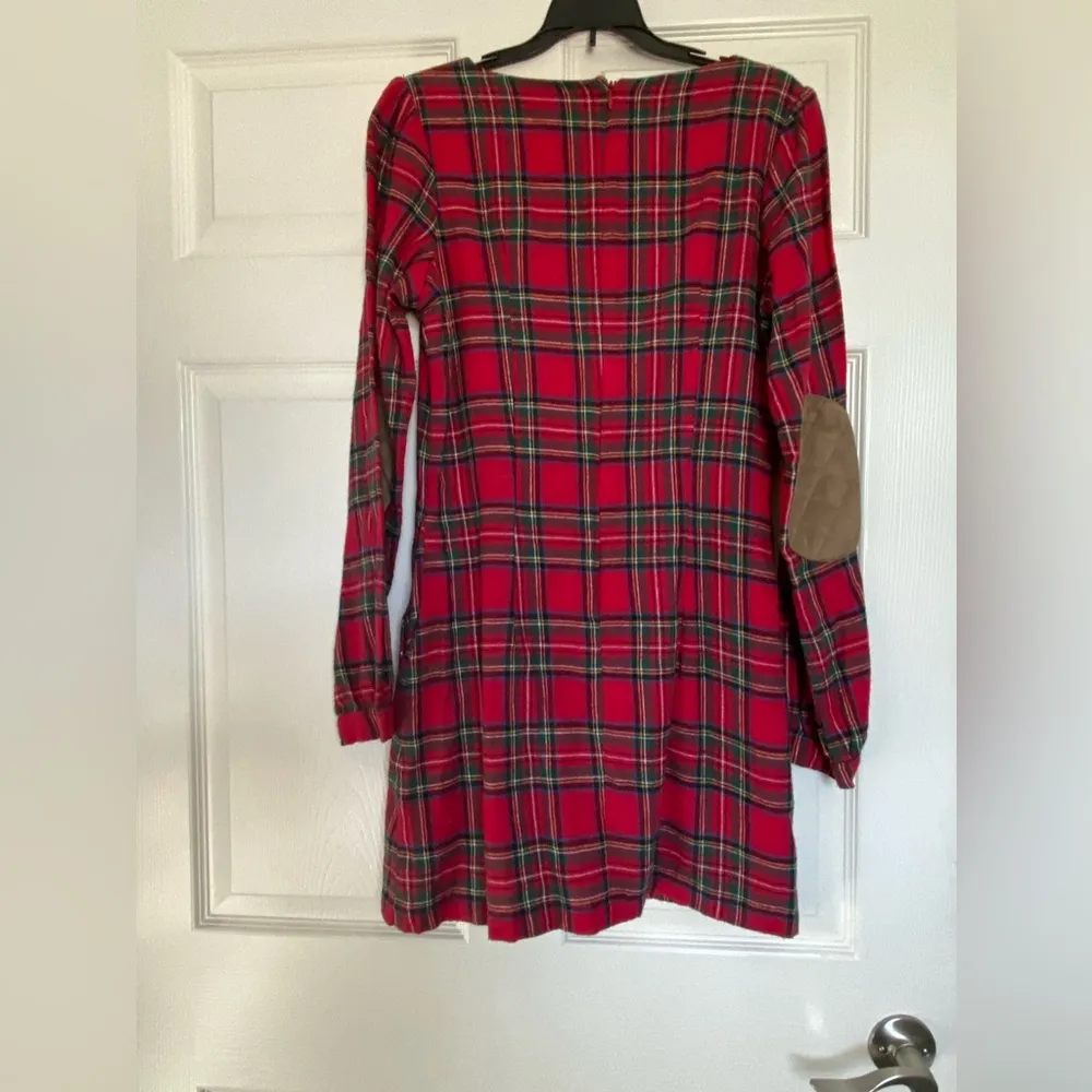 Red plaid flannel dress‎ with pockets - Image 2