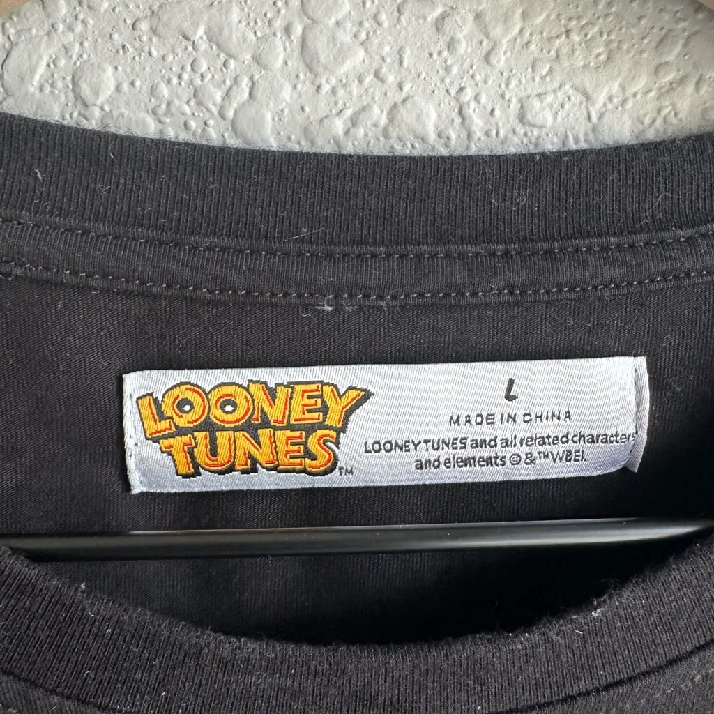 🖤Bugs Bunny Seeing Triple Neon Black Looney Tunes T - Image 5