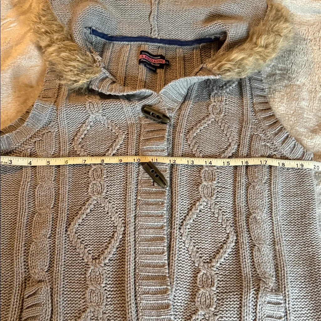 U.S. Polo Assn. Gray Cable Knit Sweater Vest - Image 6