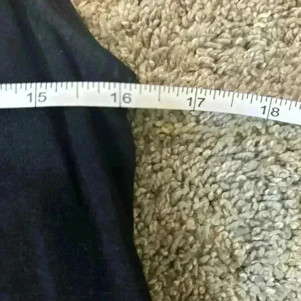 For Cynthia Womens Sz XS Black Linen Dress Button Front Pockets Asymmetrical Hem - Image 9