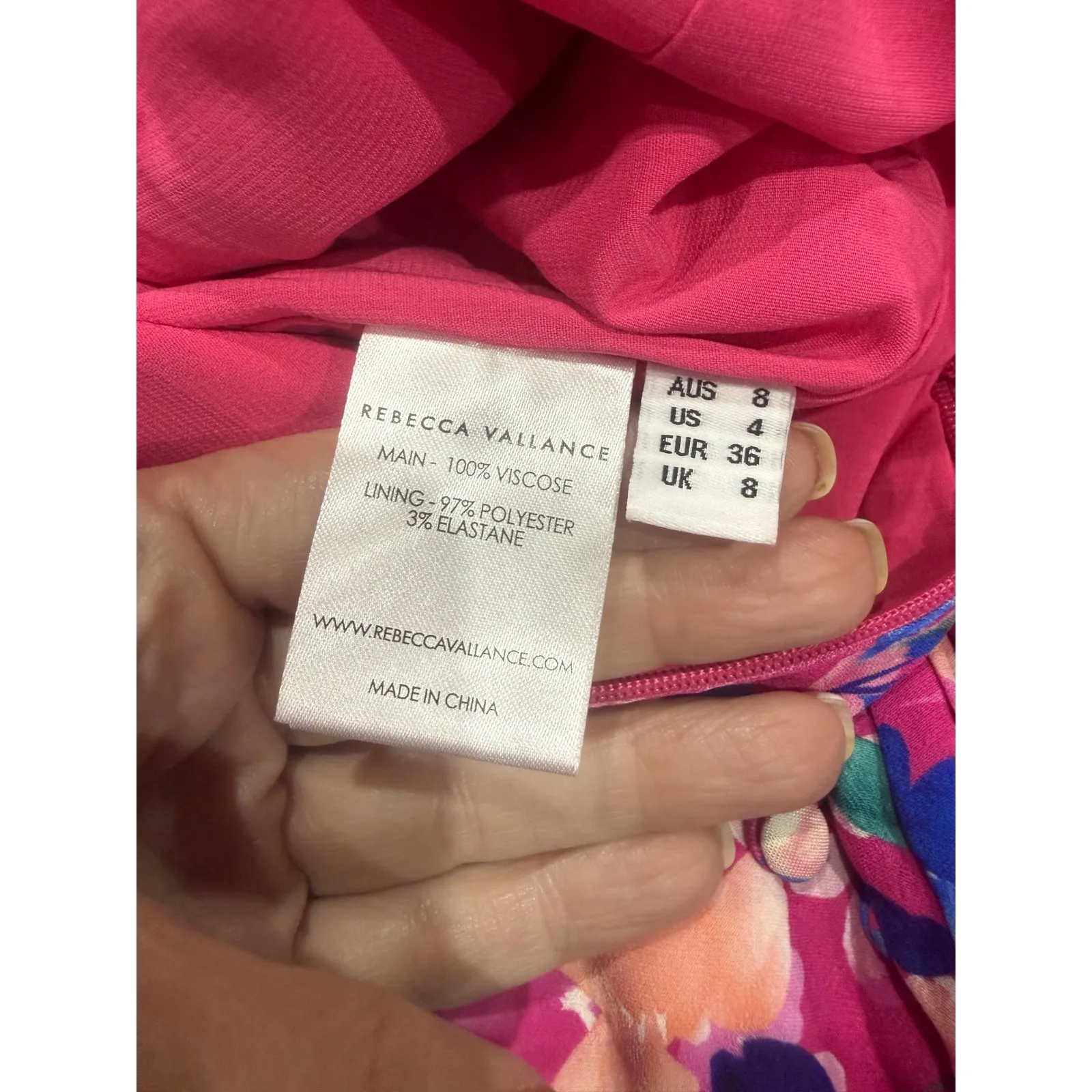 New! REBECCA VALLANCE Little Havana
Floral Long Sleeve Midi Dress Sz 4
$595 Pink - Image 11