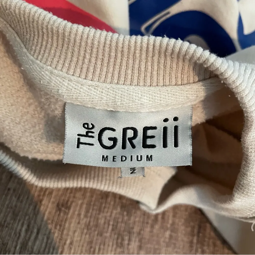 The Greii LA Surf Board Crew Sweatshirt Size Medium Blue - Image 4