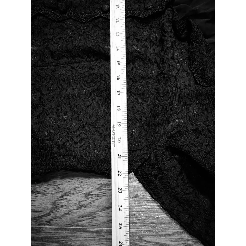 Talbots Womens Blazer 14W Plus Elegant black lace top Jacket Party Event Comfort - Image 10