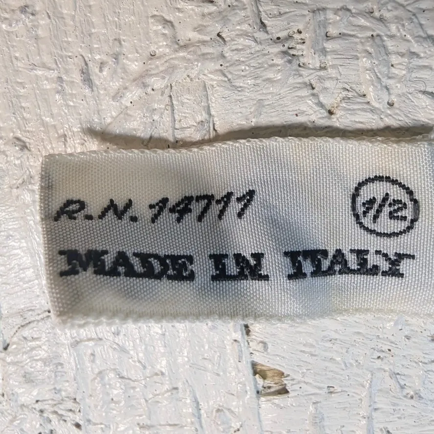 Primstyle Italy Geometric Square Scarf – Blue Acetate Rayon FLAW - Image 3