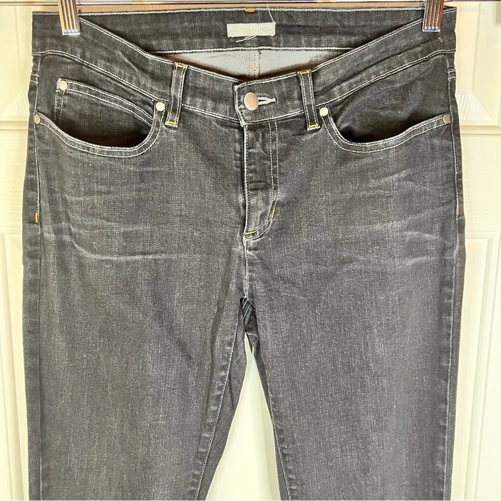 Eileen‎ Fisher Women's Black Skinny Jean Size 12 Excellent Condition - Image 2