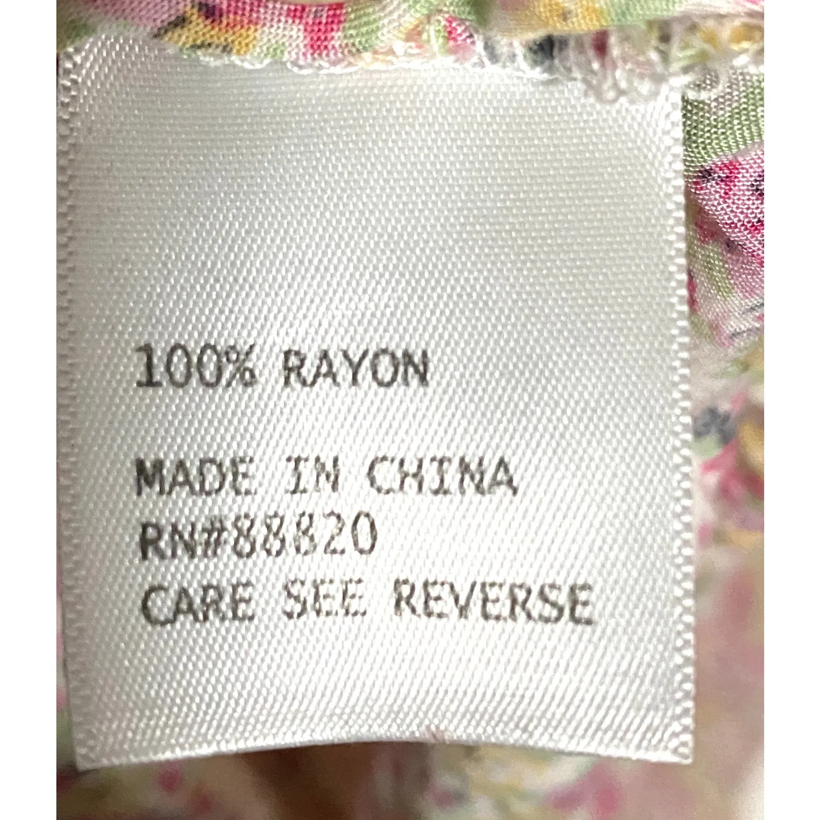 Cynthia Rowley Floral Blouse Top Plus 3X Flutter Sleeve Cottagecore Peasant Boho - Image 7