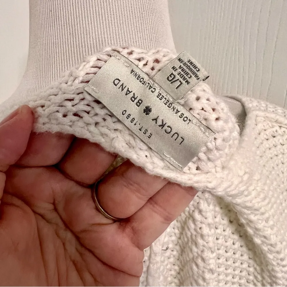 Lucky Brand  Sweater Cream - Image 6