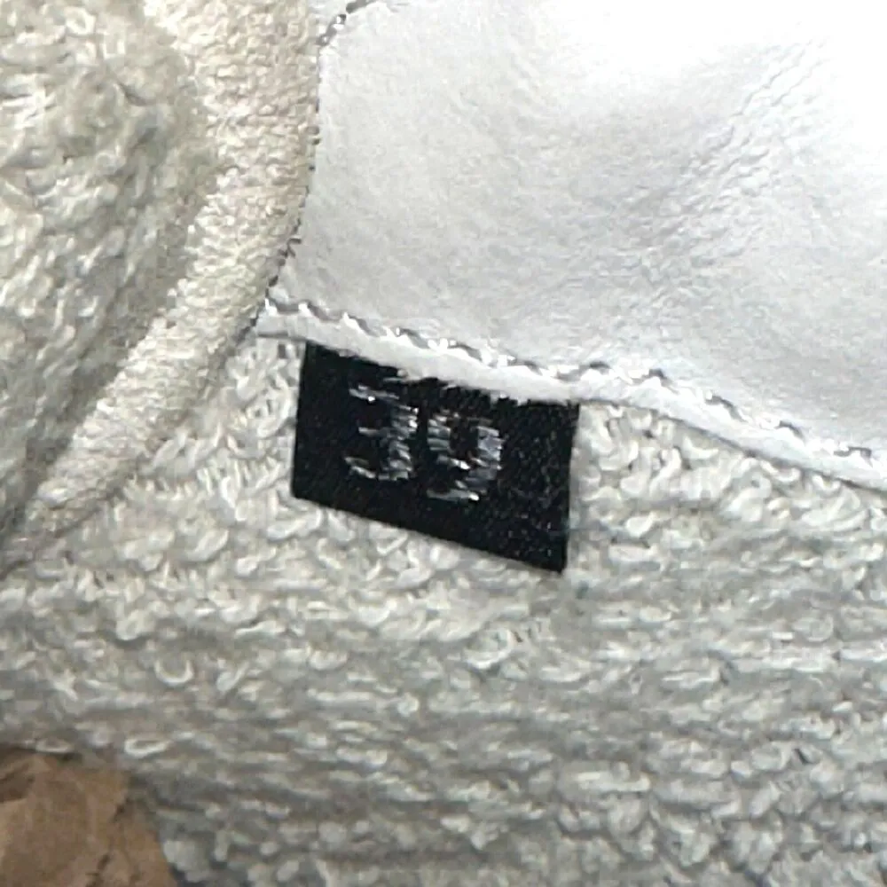 P448 Thea Platform Mahlia Mixed Suede Leather Sneakers Gold Heel Women's 39 8.5 - Image 11