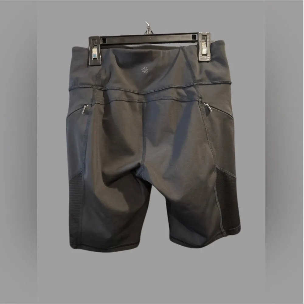 Athleta Compression Womens Black Bike‎ Shorts Size Small Stretch Activewear Yoga - Image 2