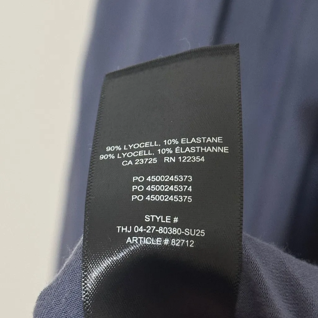 Aritzia Wilfred Free Market Jumpsuit Size XL Stretchy Wide-leg Blue - Image 9