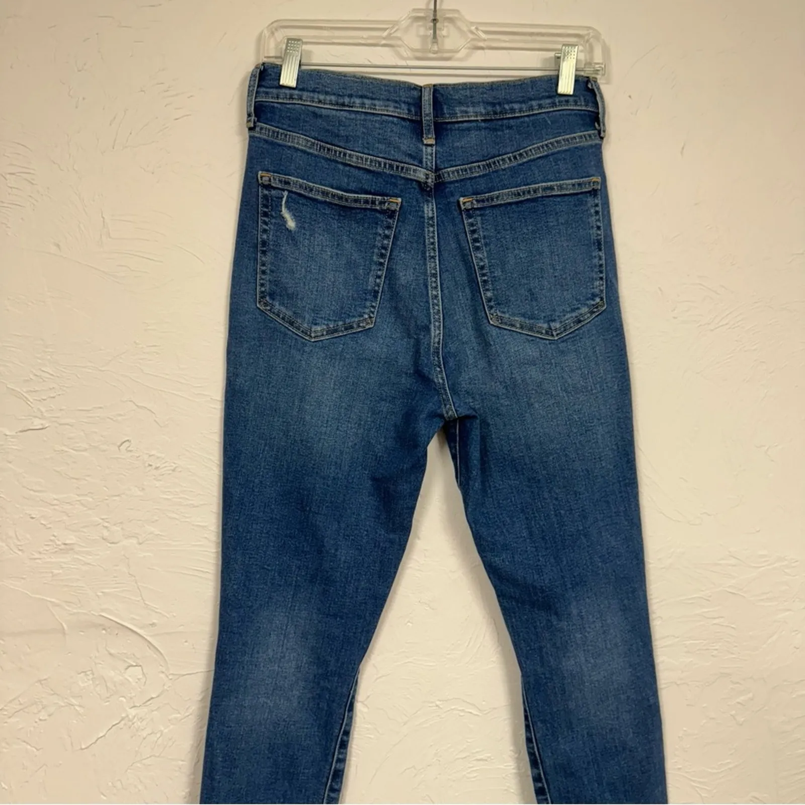 GAP Medium Wash High Rise True Skinny Jeans Womens 6/28 Blue Classic Denim - Image 8