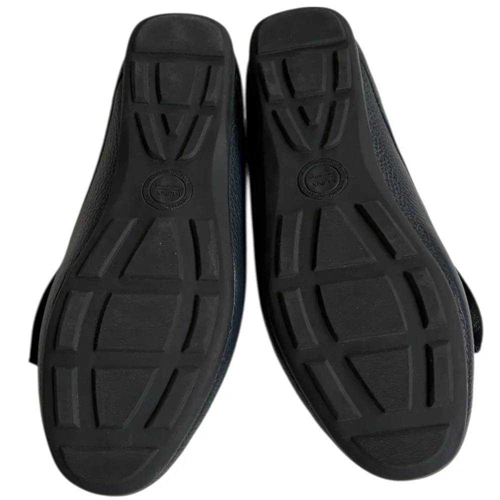 Like New Marc Joseph Leather Diane Street Mule Dark Navy Size 8 - Image 7