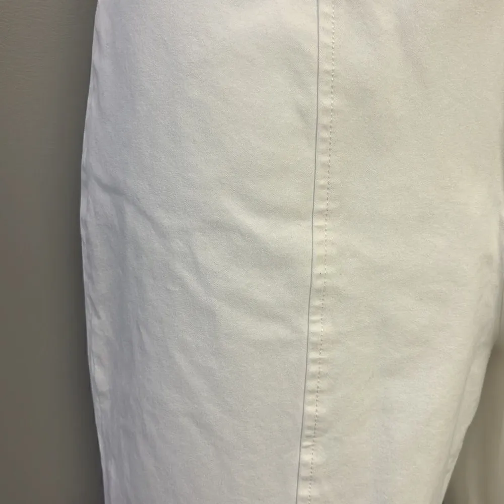 NYDJ Cream Ankle Pants with Front and Back Pleating - Image 5