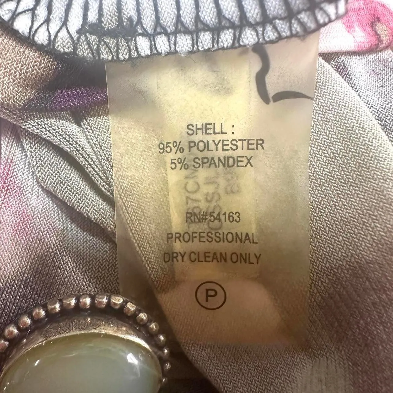 CALVIN KLEIN Purple White Dark Floral Cowl Neck Tank Top Womens Petite Small Y2K - Image 5