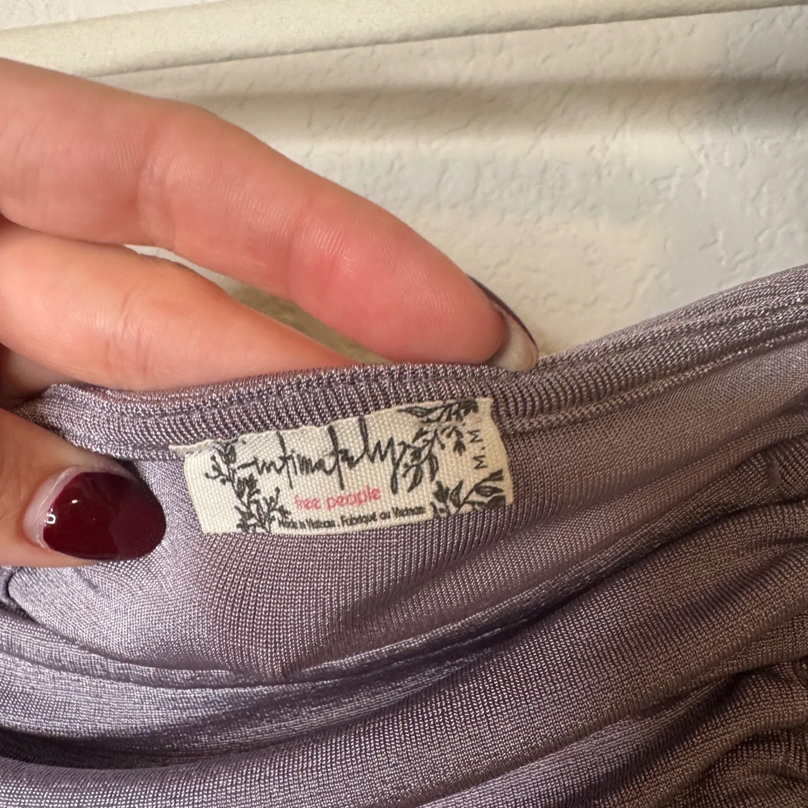 Free People Meant to be Purple Ruched long sleeve Bodysuit - Image 9